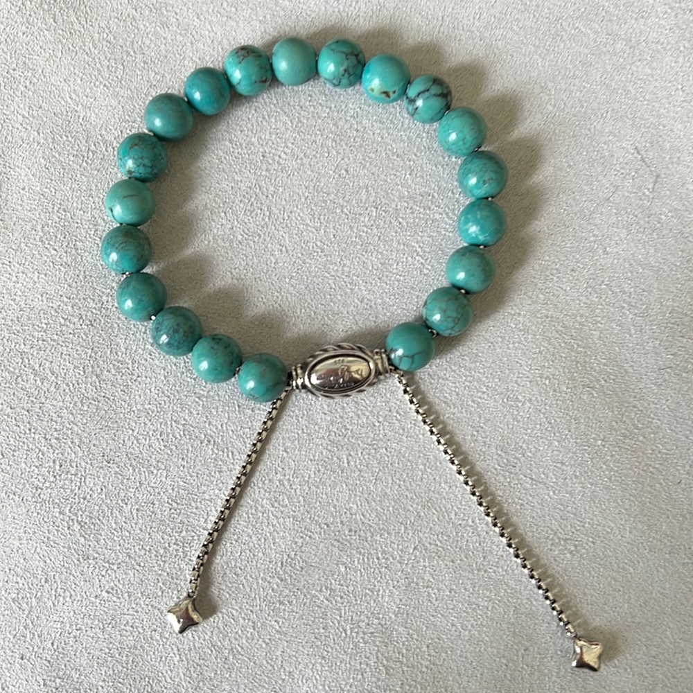 David Yurman turquoise bracelet.